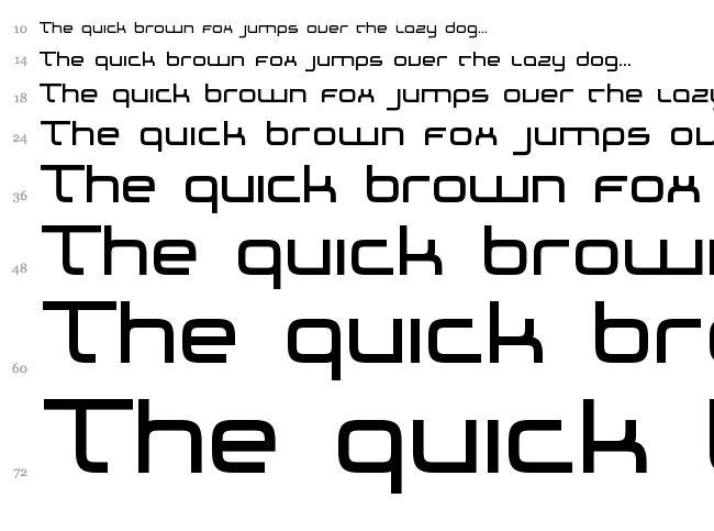 IDM Minimal font waterfall